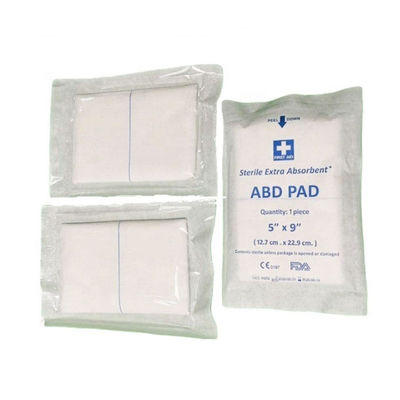 Bandagem de fita médica 100% de algodão puro Trauma cirúrgico Bandagem abdominal ABD Pad fabricante