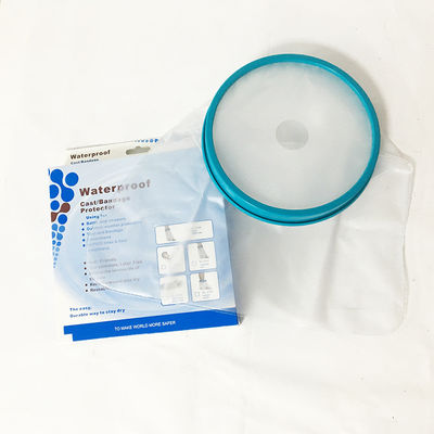 Equipamento médico sem fôlego de banho de chuveiro da tampa da ferida de pé do pé do protetor do molde impermeável do PVC