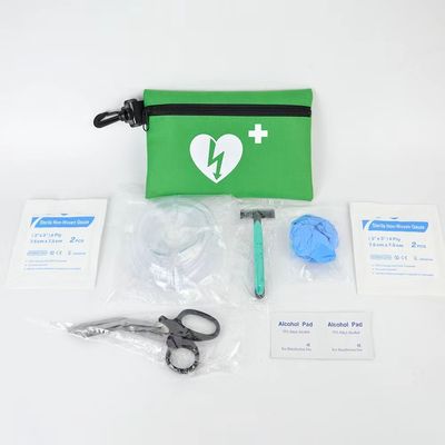 Kit de Resgate Mini RCP Kit de primeiros socorros Saco de nylon com cadeia de chaves RCP vida com chaveiro