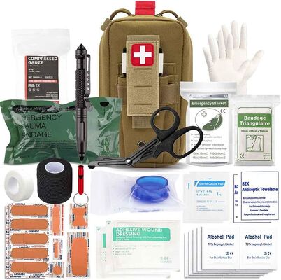 Saco médico tático para acampar Kit de primeiros socorros